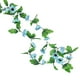 thumbnail image 3 of Guirnalda de girasol artificial de 18 cabezas, simulación de flor, vid, colgante de pared, plástico, flor falsa, ratán, azul claro seitruly HA8325-04B, 3 of 6