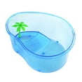 thumbnail image 4 of LOVEVER Sky-blue Plastic Turtle Tank for Pet Use Creative Design with Deep Capacity 6.7 x 4.7 Inches, 4 of 8