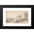 thumbnail image 2 of Horatius de Hooch 18x12 Black Modern Framed Museum Art Print Titled - View of Bomarzo (17th Century), 2 of 5