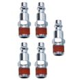thumbnail image 6 of 5X 1/4" Ntp Male Air Line Hose Compressor Connectors Silver Male Quick Release Fittings Air Tools Accessories, 6 of 9