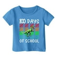 thumbnail image 1 of T-shirts Filles Garçon Fille Imprimé Dinoasur Col Rond Manches Courtes Décontractées Hauts Filles Blanc 6-7 Ans, 1 of 4