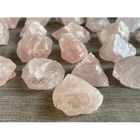 1 Pound Raw Rose Quartz - Natural Rose Quartz Stone, Natural Rough Rose Quartz, Rose Quartz Rough, Rose Quartz Rocks (Rose Quartz)
