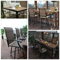 MF Studio Outdoor Swivel Bar Stool Set of 2 Patio Bar Chair Padded