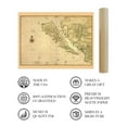 thumbnail image 4 of HISTORIX 1650 California Shown as an Island Map Vintage Poster Wall Art Print, 18 x 24 Inch, 4 of 8