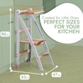 thumbnail image 4 of Folding Wooden Kitchen Helper Tower for Toddlers – Safe & Compact Learning Step Stool, Ages 18 Months+, 4 of 9