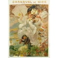 thumbnail image 2 of Adolphe Léon Willette 11x14 Gold Ornate Wood Frame and Double Matted Museum Art Print Titled - Carnaval the Nice Cote the Azur (Between 1880 and 1900), 2 of 4