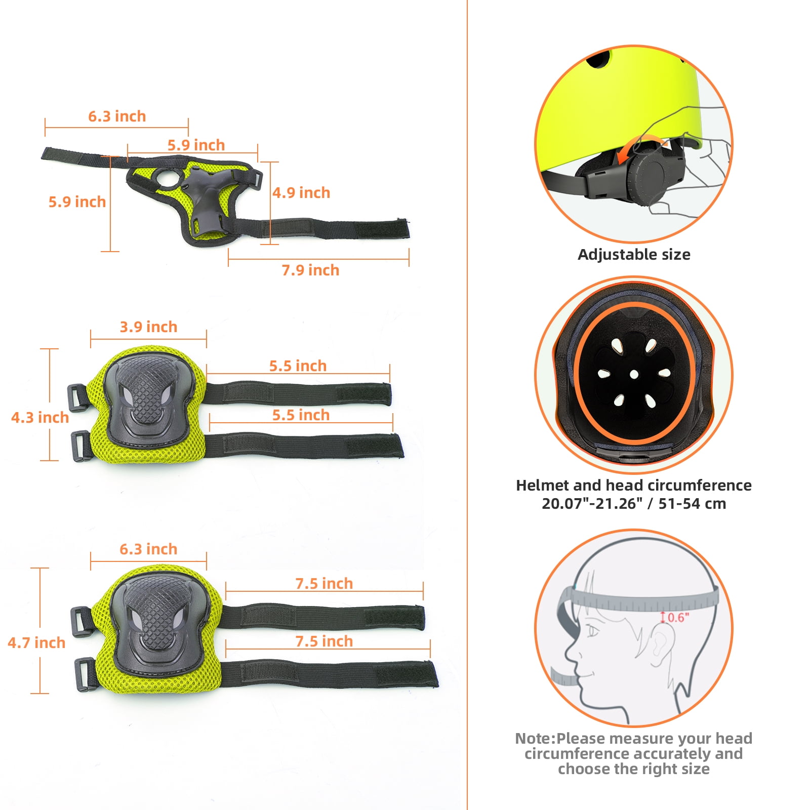 XJD Kids Bike Helmet Toddler Helmet for Kids,Multi-Sport Protective Gear Set for 3-5-8 Years Boys Girls Child Cycling Helmet with Knee Pads Elbow Pads Wrist Guards