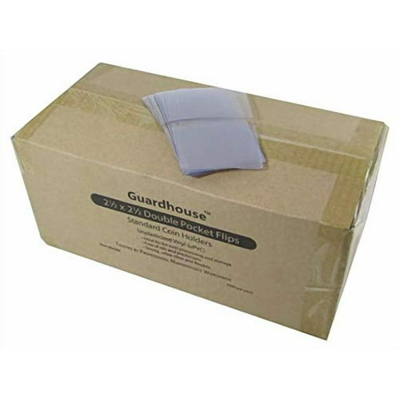 2.5 x 2.5 Coin Flip - Unplasticized Bulk 1000 Pack