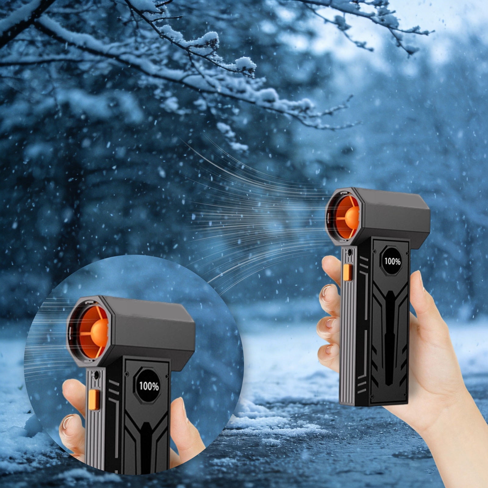 fsxdhpcsgfc Handheld Fan Blower Portable High Speed Air Duster With 1 Speed Adjustment Rechargeable Battery For Computer Cleaning Outdoor Detailing & More