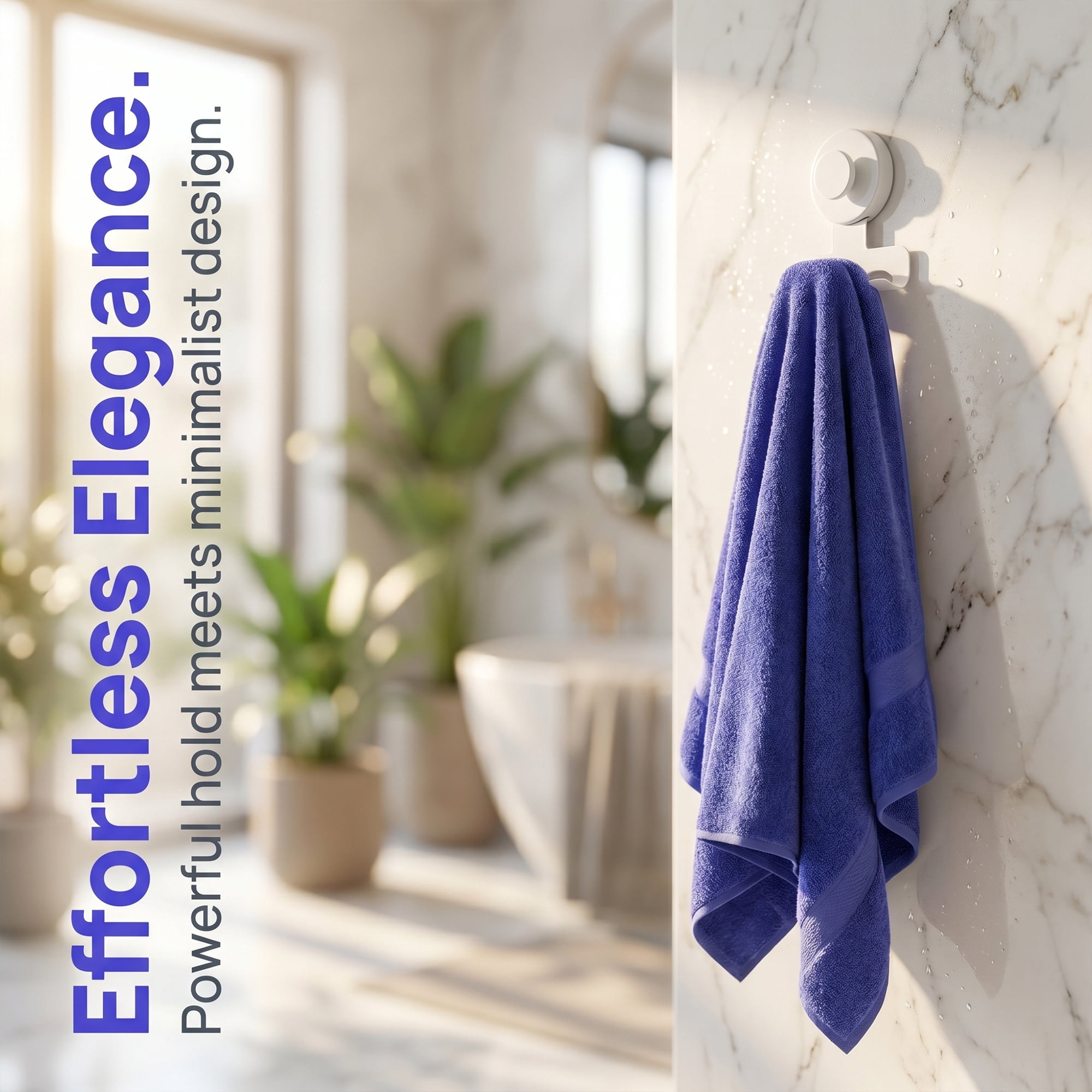 Unique Bargains Suction Cup Hooks for Shower 2-Pack Wall Hooks for Hanging White