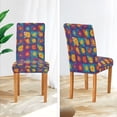 thumbnail image 3 of Yayeee 2 Pack Dining Chair Covers Stretch Parson Chairs Slipcovers Seat Protector, Colorful Checkered Daisy, 3 of 6