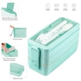 thumbnail image 3 of Lunch Box 3 Niveles Topper De 1000ml Lonchera Con Cubiertos, 3 of 5