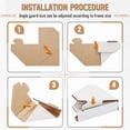 thumbnail image 3 of 200Pack Adjustable Cardboard Corner Protectors, Fit 1In,1.5In and 2.1In Frames,Corner Protectors for Shipping,Protector, 3 of 7