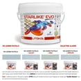 thumbnail image 2 of Starlike EVO Glamour Collection Epoxy Tile Grout - Azzurro Pastello FETI1003, 2.5 kg/5.5 lbs Indoor/Outdoor Tile Adhesive and Two-Part Epoxy Grout for Shower, Pool, Bathroom, or Kitchen Wall or Floor, 2 of 10