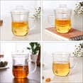 thumbnail image 6 of Sipeihong Cabilock Double Wall Insulated Glass Coffee Mug with Lid and Infuser, 6 of 10