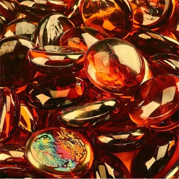 High Desert Fire Pit Glass Beads | 3/4", Semi-Reflective, 10 lbs