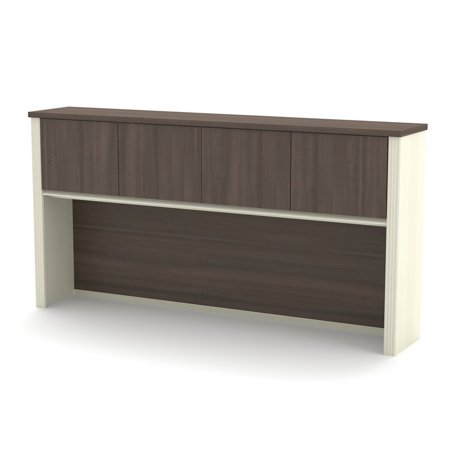 Premium Plus Hutch - Bestar Prestige Plus Hutch in White Chocolate and Antigua