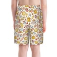 thumbnail image 3 of Rocae Coffee Donuts for Teen Beach Trunks Boys Swim Trunks with Compression Liner Quick Dry Board Shorts, 3 of 8