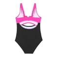 thumbnail image 5 of GYRATEDREAM Kid Girls One Piece Swimsuit Children Color Block Adjustable Straps Beach Bathing Suit Backless Swimwear for 5-12 Years, 5 of 5