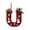 U, variant on 26 Letters Christmas Tree Decoration Pendant, Christmas Tree Personalized DIY Ornaments, Xmas Tree Hanging Decor (O)