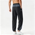 thumbnail image 4 of LIaqionyy Joggers Pants for Mens Elastic Waist Lightweight Hiking Pants Streetwear Workout Trousers with Pockets, 4 of 8