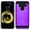 Purple, variant on LG V50 ThinQ Dual layer Metal Brushed Shockproof Armor Hybrid Case Cover Black