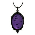thumbnail image 2 of Naierhg Bat Pendant Necklace Women Gothic Choker Oval Pendant with Bat Pattern Vintage Witch Jewelry Gift for Halloween Birthday Anniversary, 2 of 7