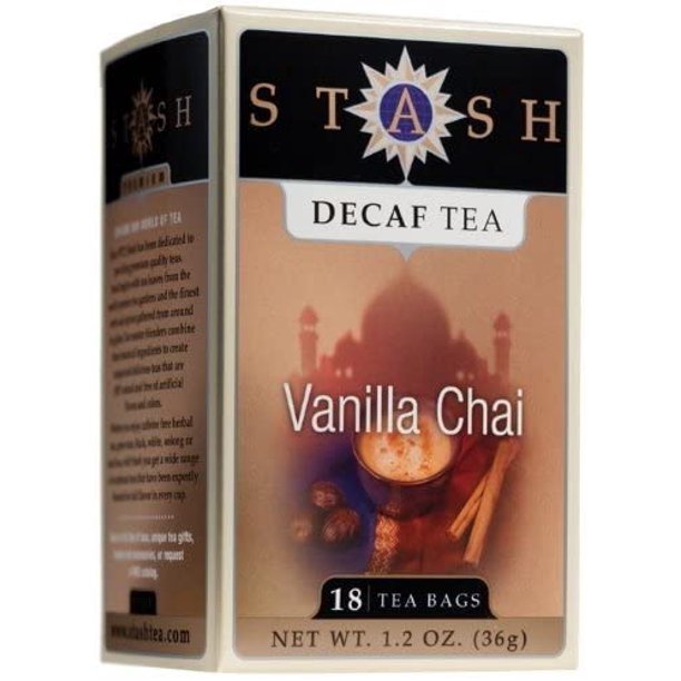 Stash Premium Tea Decaf Vanilla Chai 18 Tea Bags