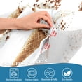 thumbnail image 3 of Yayeee Kitchen Curtains Tier Pair Light Filtering 27"x36" Rod Pocket Short Cafe Window Panel, Cartoon Ice Cream Pattern, 3 of 7