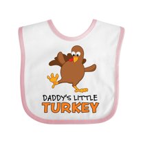 Inktastic Daddy's Little Turkey Boys or Girls Baby Bib
