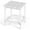 White, variant on Costway Patio 15" End Side Coffee Table Square Wooden Slat Garden Deck Gray