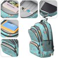 thumbnail image 4 of Game Controller Blue Pattern Backpack for School, Cute School Bag with Adjustable Shoulder Straps and Padded Back, 16.9"x12.6"x5.9", 4 of 5