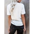 thumbnail image 2 of Camiseta básica para mujer de veranoBunny Print T-Shirt, Casual Crew Neck Short Sleeve T-Shirt, Women's&nbspClothingFather's Day, MotherCamisetas de verano para mujer, manga corta, cuello redondo, c, 2 of 7