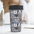 thumbnail image 6 of Logiee Cute Dog Faces Print Stainless Steel Coffee Tumbler, Travel Coffee Mug, Insulated Coffee Mug with Lid, Spill Proof Coffee Cup, Portable Thermal Mug, 6 of 8