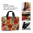 thumbnail image 4 of 16" Laptop Tote Bag Laptop Sleeve Case Computer Briefcase for Work & Travel Red and Orange Flowers, 4 of 8