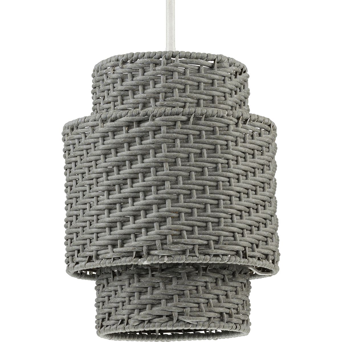 grey rattan light