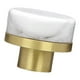thumbnail image 5 of Tirador de cajón de mármol y latón, herraje para muebles, pomo elegante de 3,05 cm Blanco, 5 of 9