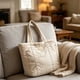 thumbnail image 4 of Women's Soft Fabric Tote Bag Large Capacity Nylon Shoulder Bag Handbag For Student Class Daily Use, 4 of 8