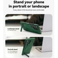 thumbnail image 5 of Magnetic for Galaxy S24 Ultra Premium PU Leather Case,Built-in Invisible Stand [Compatible with Magsafe] Protective Slim Kickstand Phone Cover Compatible with Samsung Galaxy S24 Ultra, Darkgreen, 5 of 9