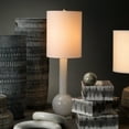 thumbnail image 2 of Jamie Young Studio Glass Table Lamp With Tall Thin Drum Shade White, 2 of 5