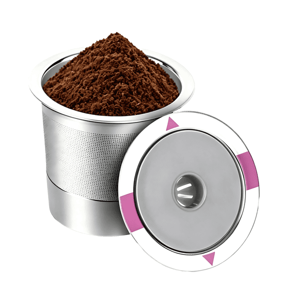 Weiwen 2Pack- Stainless Steel Reusable Coffee Pod Filters Fit for Keurig 1.0 and 2.0 Coffee Makers