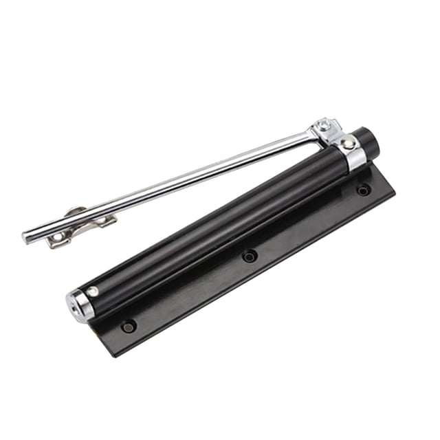Liquidation! beishanbush Butées de Porte Porte Acier Inoxydable Ressort Acier Fermeture Simple Réglable Fermeture Automatique Outils de Porte et Amélioration de l'Habitation Taille Unique Noir