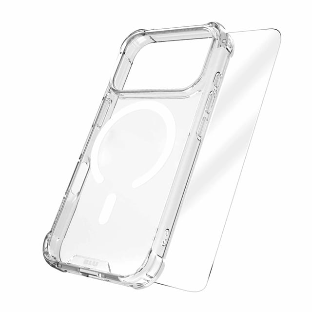 Blu Element Ensemble de Protection Duo - Étui DropZone Rugged MagSafe Clear + Screen Protector pour iPhone 17 Pro