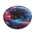 thumbnail image 1 of Disketp Outer Space Floating Numbers And Letters Funda Redonda para Taburete, Funda de Cojín para Silla de Bar Suave y Elástica-14 inch, 1 of 7