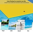 thumbnail image 6 of 12' × 6' Lily Pad Floating Mat - Tear-Resistant 3-Layer Foam for Water Recreation - Yellow, 6 of 7