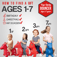thumbnail image 4 of Premium Inflatable Horse Hopper - Best Animal Bouncer Ride-On Toy for Kids, Boys, Girls and Children 2, 3, 4, 5. Play Hopping Toys. Free Foot Pump + Gift Box (Green), 4 of 7