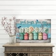 thumbnail image 2 of Inspirational Canvas Wall Art Encouraging Bible Verses On Cute Marson Jars and Butterflies God Says You Are Modern Artwork for Living Room Bedroom Bathroom Office Home Decor 12x16 In, 2 of 6