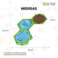 thumbnail image 2 of Pista de Carros de Dinosaurio Let´s Play Laberinto y Juguete de Construcción Educativo 33 pzas, 2 of 9