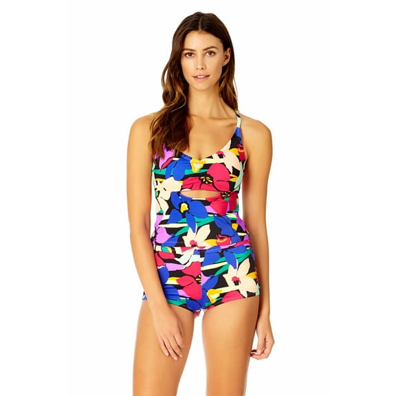 Women's Barbados Bloom Cutout Twist Tankini Swim Top