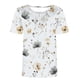 thumbnail image 4 of Blusas para las Mujeres Casual Impreso Cuello Redondo Manga Corta Camiseta Top, Tops Cortos para las Mujeres Primavera Verano, 4 of 8